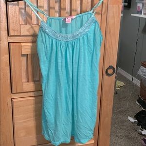 Teal & Silver Tank